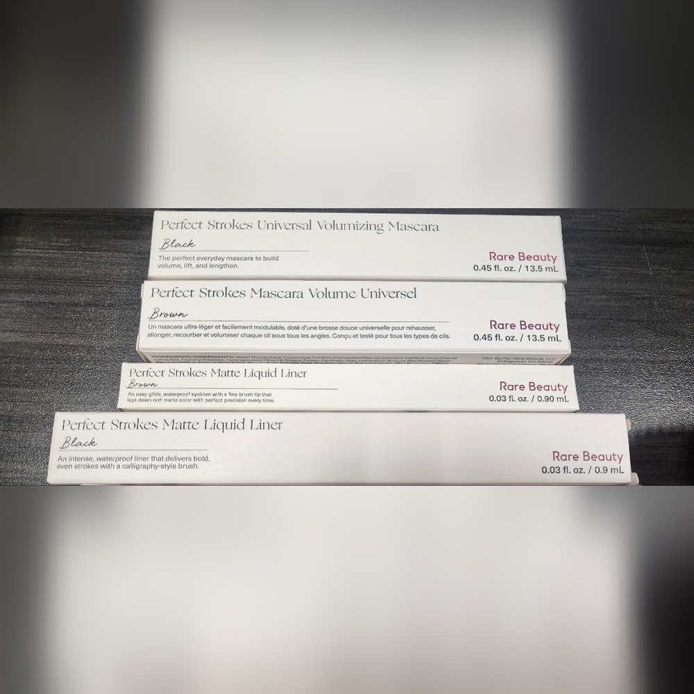 NEW Rare Beauty Perfect Strokes Matte Liquid Liner and Volumizing Mascara Set